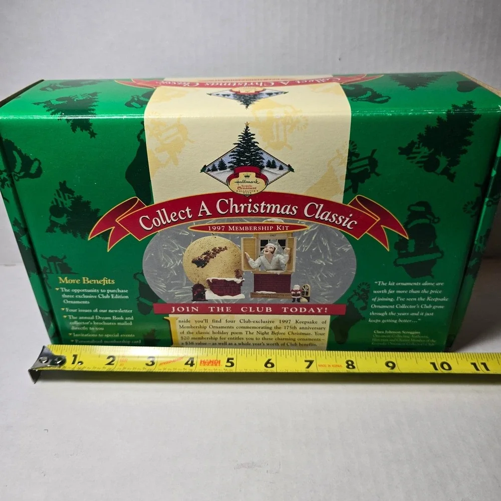 Hallmark Keepsake Ornament Club Collect a Christmas Classic 1997 membership Club